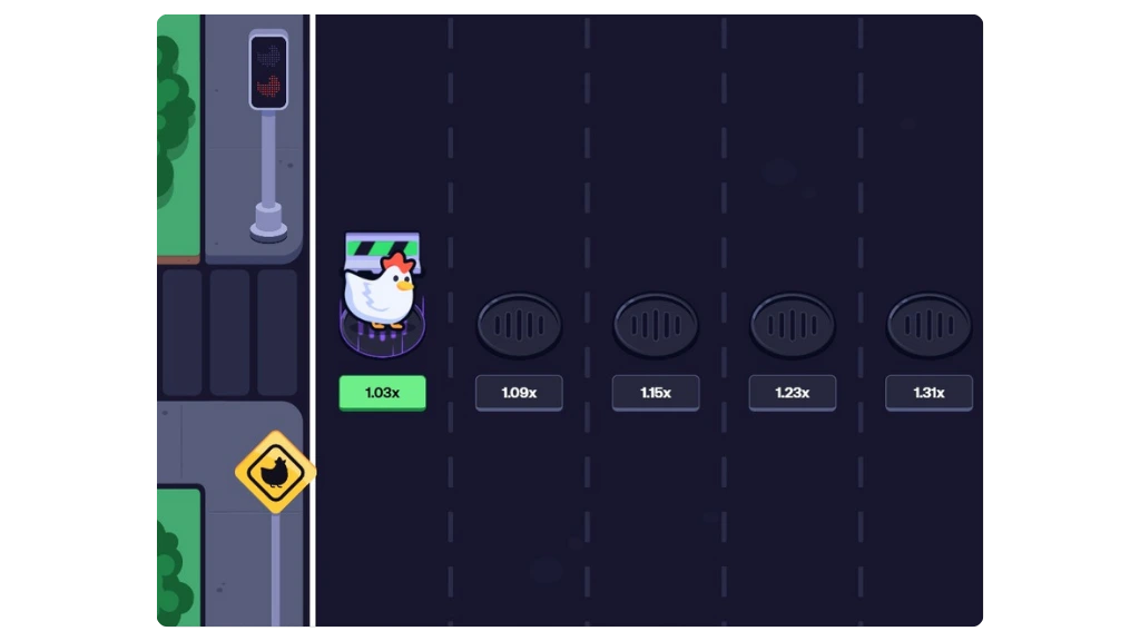 Player actively navigating obstacles in the Chicken Road game, choosing risk levels and timing movements carefully to avoid hazards while aiming for higher rewards — chicken road game gameplay strategy in action